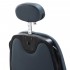 Gabbiano Francesco barber chair in graphite with brushed black frame