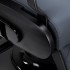 Gabbiano Francesco barber chair in graphite with brushed black frame