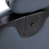 Gabbiano Francesco barber chair in graphite with brushed black frame