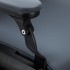 Gabbiano Francesco barber chair in graphite with brushed black frame
