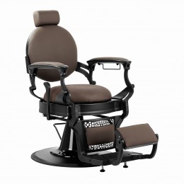 Gabbiano Barber chair Niccolo brown buttonless