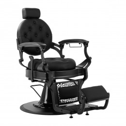 Gabbiano Niccolo black barber chair with black frame Gabbiano Niccolo black barber chair with black frame