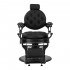 Gabbiano Niccolo black barber chair with black frame