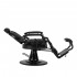Gabbiano Niccolo black barber chair with black frame