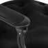 Gabbiano Niccolo black barber chair with black frame