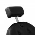 Gabbiano Niccolo black barber chair with black frame