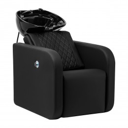 Gabbiano Sylvia barber's washstand with electric footrest and massage black