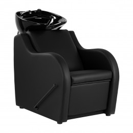 Gabbiano Carmen barber's washstand with adjustable footrest black