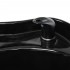 Gabbiano Carmen barber's washstand with adjustable footrest black