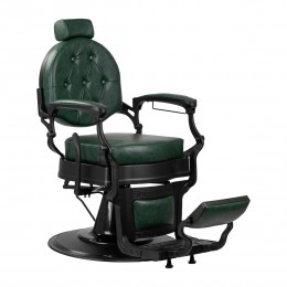 Gabbiano President barber chair green with black frame