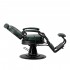 Gabbiano President barber chair green with black frame