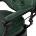 Gabbiano President barber chair green with black frame