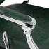 Gabbiano President Barber Chair Green with Chrome Frame
