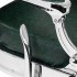 Gabbiano President Barber Chair Green with Chrome Frame