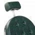 Gabbiano President Barber Chair Green with Chrome Frame