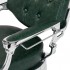 Gabbiano President Barber Chair Green with Chrome Frame