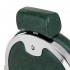 Gabbiano President Barber Chair Green with Chrome Frame