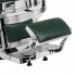 Gabbiano President Barber Chair Green with Chrome Frame