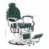 Gabbiano President Barber Chair Green with Chrome Frame