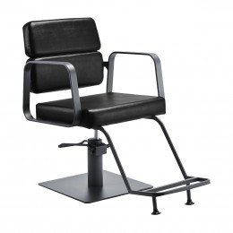 Gabbiano hairdressing chair Porto grey Black