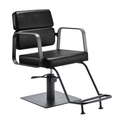 Gabbiano hairdressing chair Porto grey Black