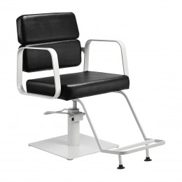 Gabbiano hairdressing chair Porto white and black Gabbiano hairdressing chair Porto white and black