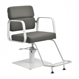 Gabbiano hairdressing chair Porto white grey Gabbiano hairdressing chair Porto white grey