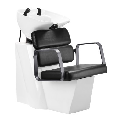Gabbiano hairdresser's washstand Porto grey Black