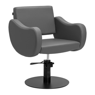 Gabbiano hairdressing chair Seville grey base black Gabbiano hairdressing chair Seville grey base black