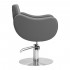 Gabbiano hairdressing chair Seville grey INOX base