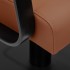 Gabbiano hairdressing chair Porto black and orange