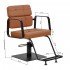 Gabbiano hairdressing chair Porto black and orange