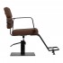 Gabbiano Porto black and chocolate hairdressing chair