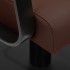Gabbiano Porto black and chocolate hairdressing chair