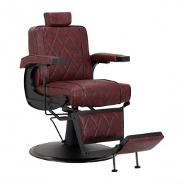 Hair System barber chair BM88066B maroon black frame
