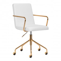 Cosmetic Chair QS-OF211G gold cream - gray
