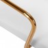 Cosmetic Chair QS-OF211G gold cream - gray
