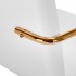 Cosmetic Chair QS-OF211G gold cream - gray