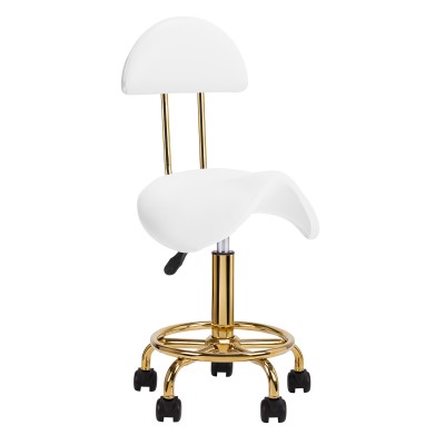 Cosmetic stool 6001-G gold - white 2 species. Cosmetic stool 6001-G gold - white 2 species.