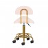 Cosmetic stool 6001-G gold - pink 2 species