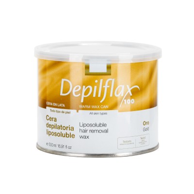 Depilflax 100 depilatory wax gold can 500 ml Depilflax 100 depilatory wax gold can 500 ml
