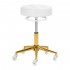 Taboret fryzjerski Gabbiano D054G biało-złoty