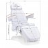 Electric cosmetic chair Sillon Lux 3 motors cold white